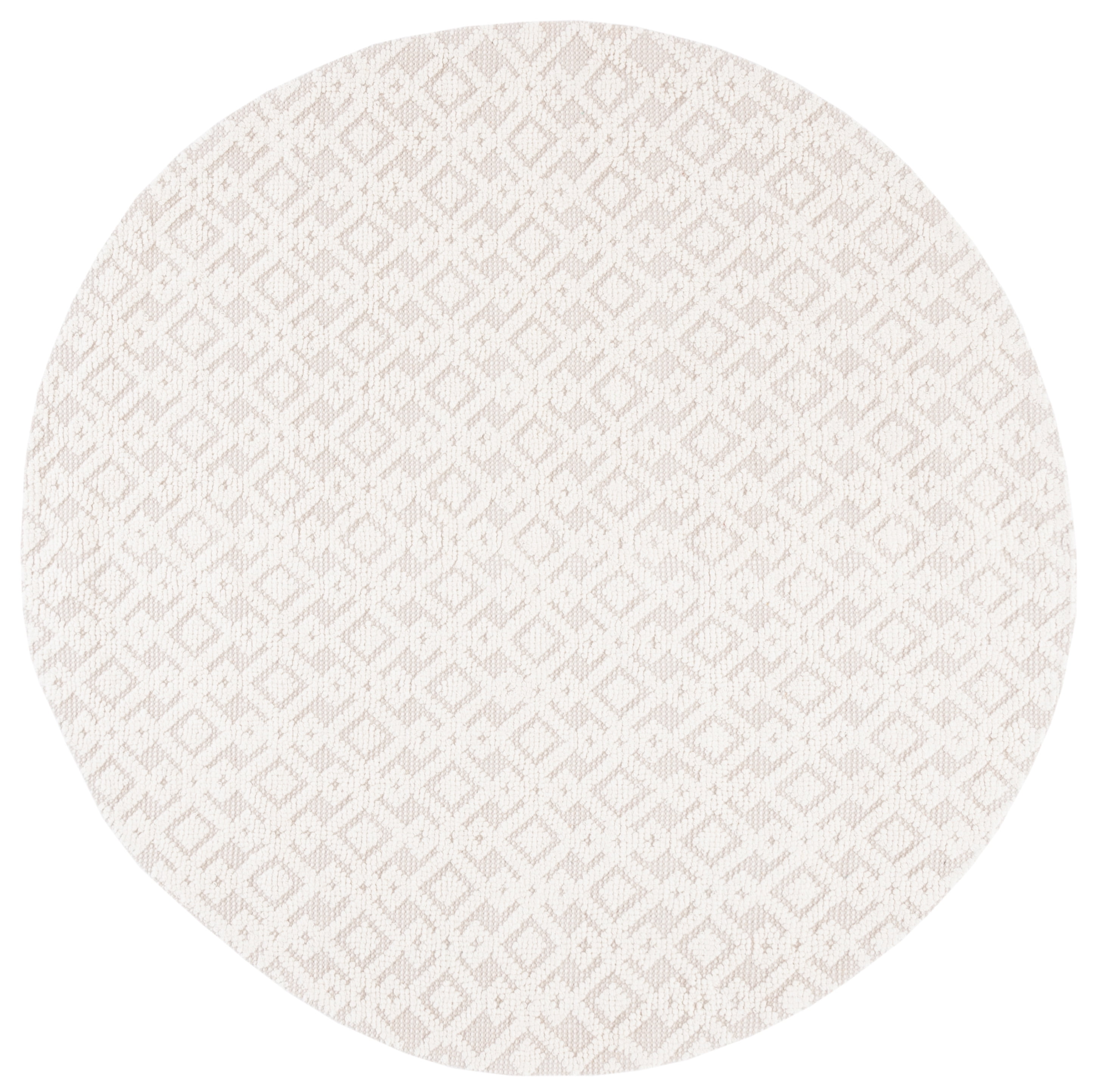 SAFAVIEH Vermont Simone Geometric Area Rug, 6' x 6' Round, Ivory