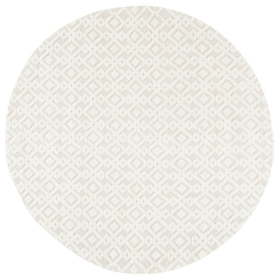 SAFAVIEH Vermont Simone Geometric Area Rug, 6' x 6' Round, Ivory