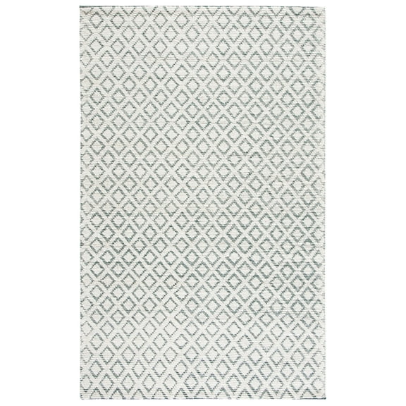 SAFAVIEH Vermont Thurstan Geometric Wool Area Rug, 3' x 5', Ivory/Green