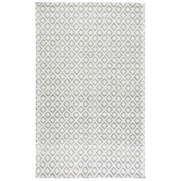 SAFAVIEH Vermont Thurstan Geometric Wool Area Rug, 4' x 6', Ivory/Green