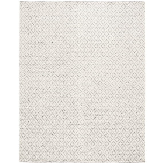 SAFAVIEH Vermont Thurstan Geometric Wool Area Rug, 8' x 10', Ivory/Grey