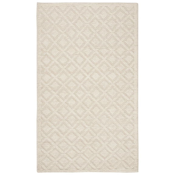 SAFAVIEH Vermont Thurstan Geometric Wool Area Rug, Ivory, 2' x 3'
