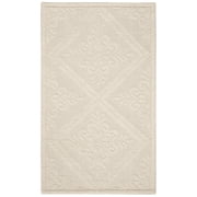 SAFAVIEH Vermont Trinity Floral Geometric Wool Area Rug, Ivory, 3' x 5'