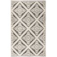 thumbnail image 1 of SAFAVIEH Vermont Trinity Floral Geometric Wool Area Rug, Ivory/Black, 6' x 9', 1 of 5