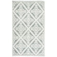 thumbnail image 1 of SAFAVIEH Vermont Trinity Floral Geometric Wool Area Rug, Ivory/Green, 4' x 6', 1 of 9