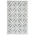 thumbnail image 1 of SAFAVIEH Vermont Trinity Floral Geometric Wool Area Rug, Ivory/Navy, 3' x 5', 1 of 9