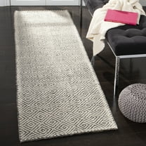 SAFAVIEH Vermont VRM305Z Handwoven Ivory / Black Rug