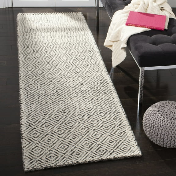 SAFAVIEH Vermont VRM305Z Handwoven Ivory / Black Rug