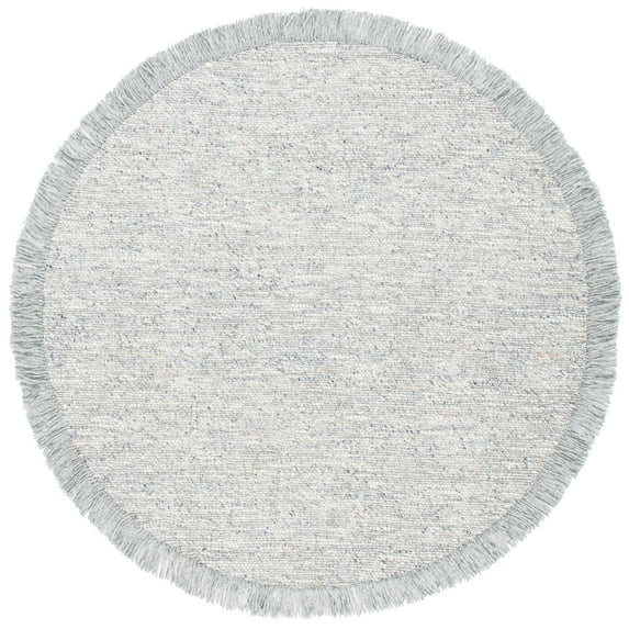 SAFAVIEH Vermont Yvette Solid Area Rug, Grey/Ivory, 6' x 6' Round