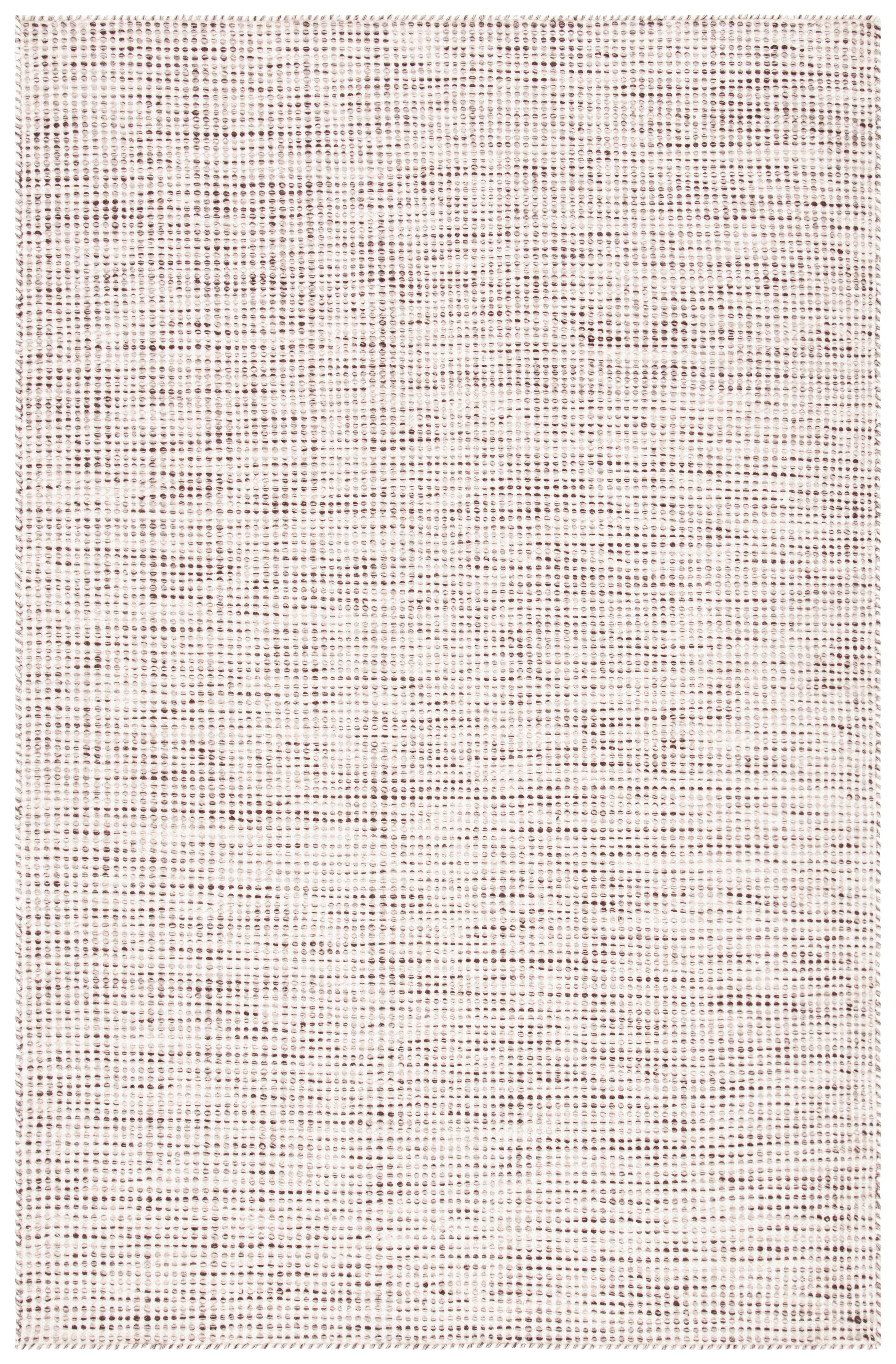 Ivory Hand Tufted Wool Rectangular Area Rug 6' x 9'