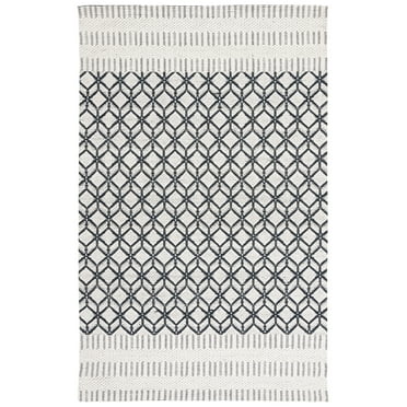 SAFAVIEH Vermont Wayne Trellis Area Rug, Ivory/Black, 5' x 8'