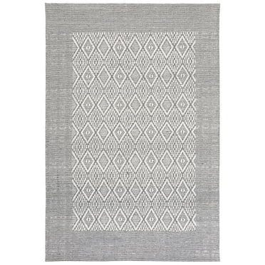 SAFAVIEH Vermont Wendy Trellis Area Rug, Ivory/Black, 5' x 8'