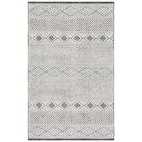 SAFAVIEH Vermont Wenonah Aztec Area Rug, Ivory/Black, 5' x 8'