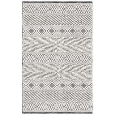 SAFAVIEH Vermont Wenonah Aztec Area Rug, Ivory/Black, 5' x 8'