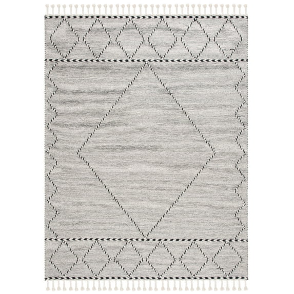 SAFAVIEH Vermont Wessex Trellis Area Rug, Ivory/Black, 8' x 10'