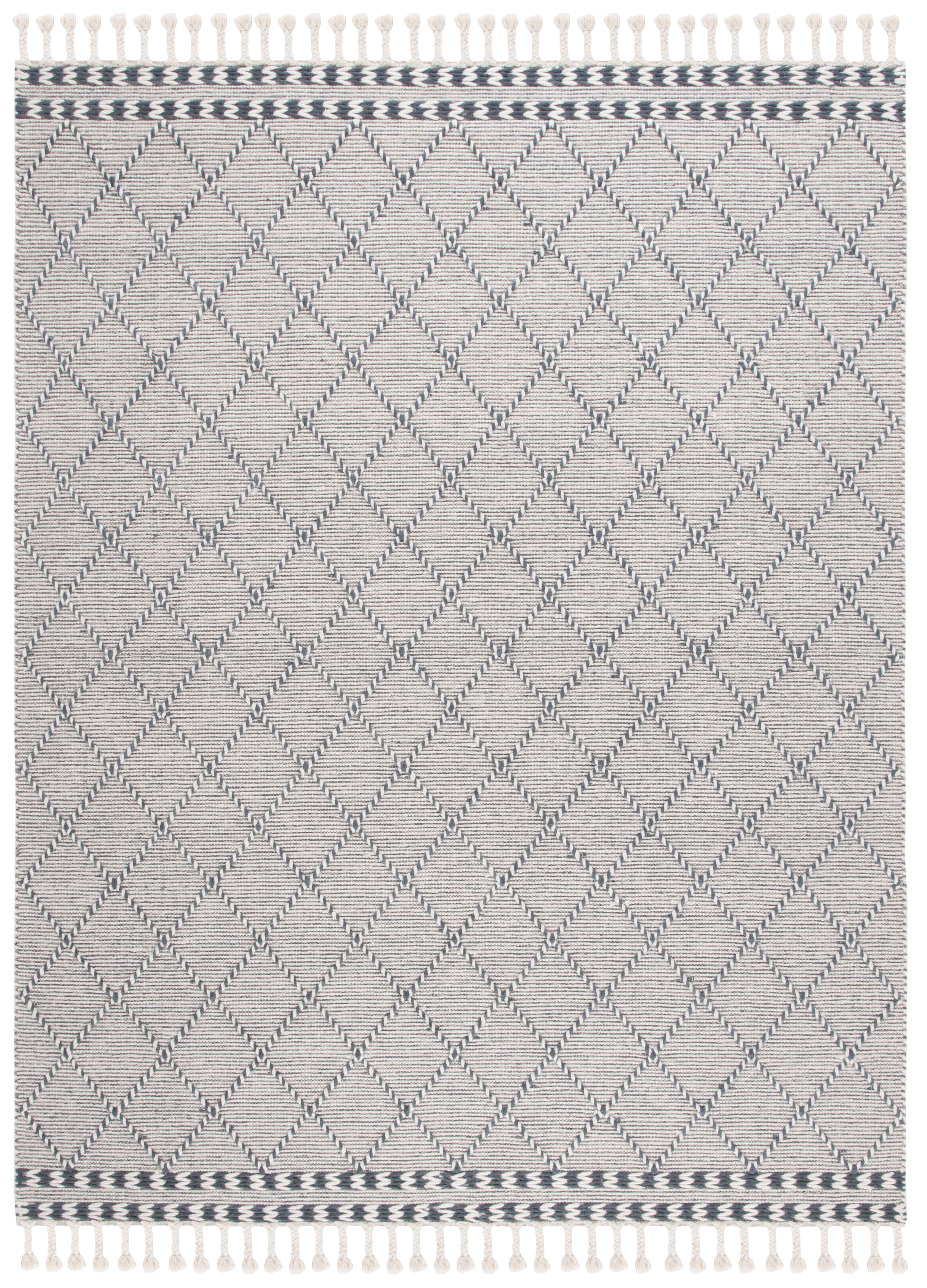 SAFAVIEH Vermont Westley Trellis Area Rug, Ivory/Denim, 8' x 10'