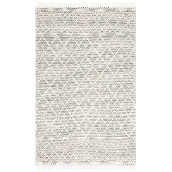 SAFAVIEH Vermont Whitaker Trellis Area Rug, Ivory/Grey, 5' x 8'