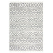 SAFAVIEH Vermont Wichita Aztec Area Rug, Ivory/Blue, 5' x 8'