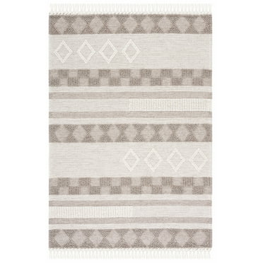 SAFAVIEH Vermont Wilford Trellis Area Rug, Ivory/Brown, 5' x 8'