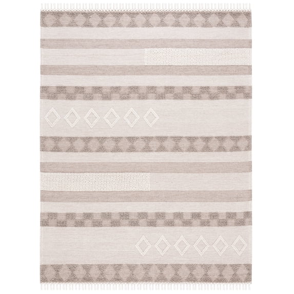 SAFAVIEH Vermont Wilford Trellis Area Rug, Ivory/Brown, 8' x 10'