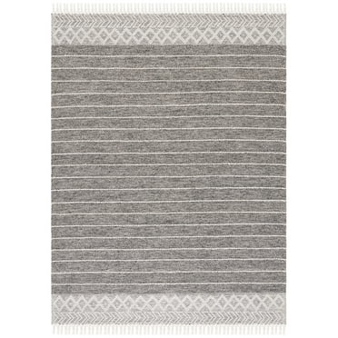 SAFAVIEH Vermont Wilfreda Aztec Area Rug, Black/Ivory, 8' x 10'