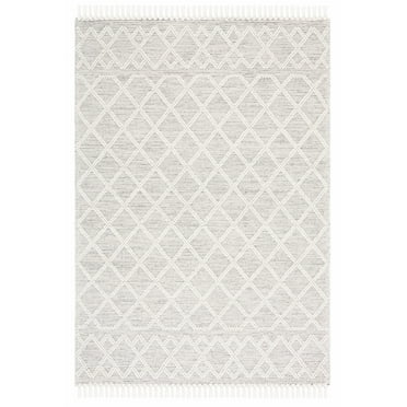 SAFAVIEH Vermont Willard Trellis Area Rug, Black/Ivory, 4' x 6'