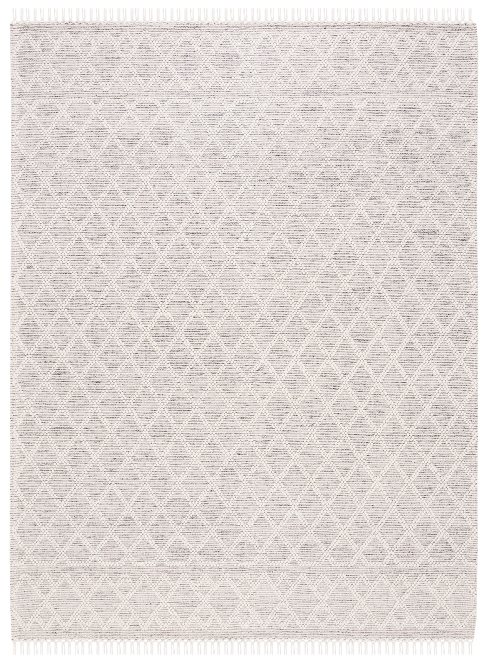 SAFAVIEH Vermont Willard Trellis Area Rug, Black/Ivory, 8' x 10'