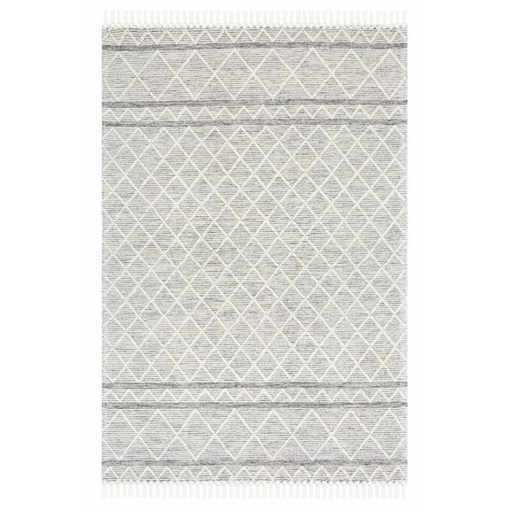 SAFAVIEH Vermont William Trellis Area Rug, Grey/Ivory, 6' x 9'