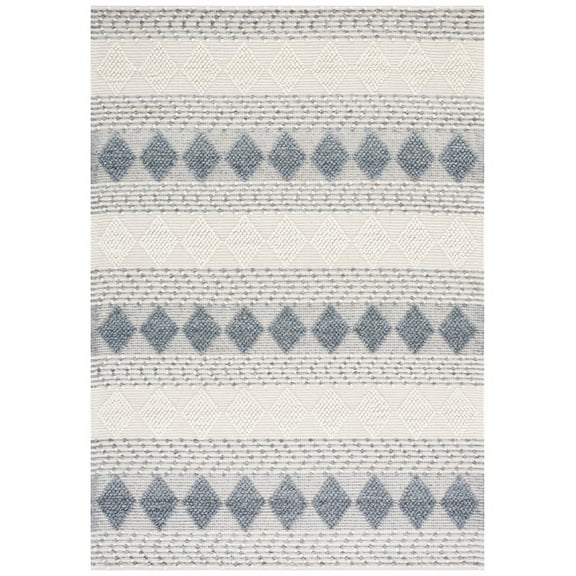 SAFAVIEH Vermont Willie Trellis Area Rug, Grey/Ivory, 4' x 6'
