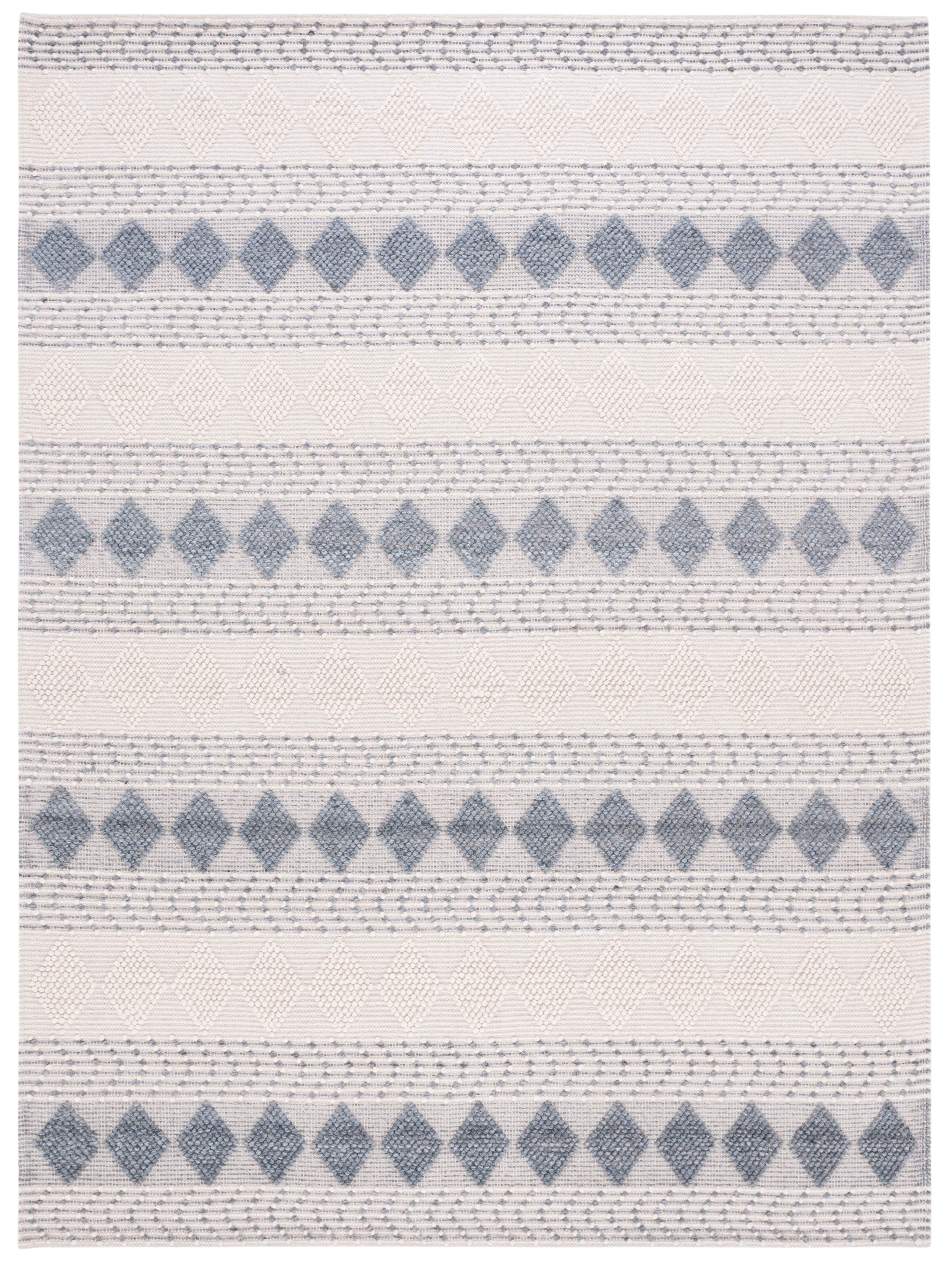 SAFAVIEH Vermont Willie Trellis Area Rug, Grey/Ivory, 8' x 10'
