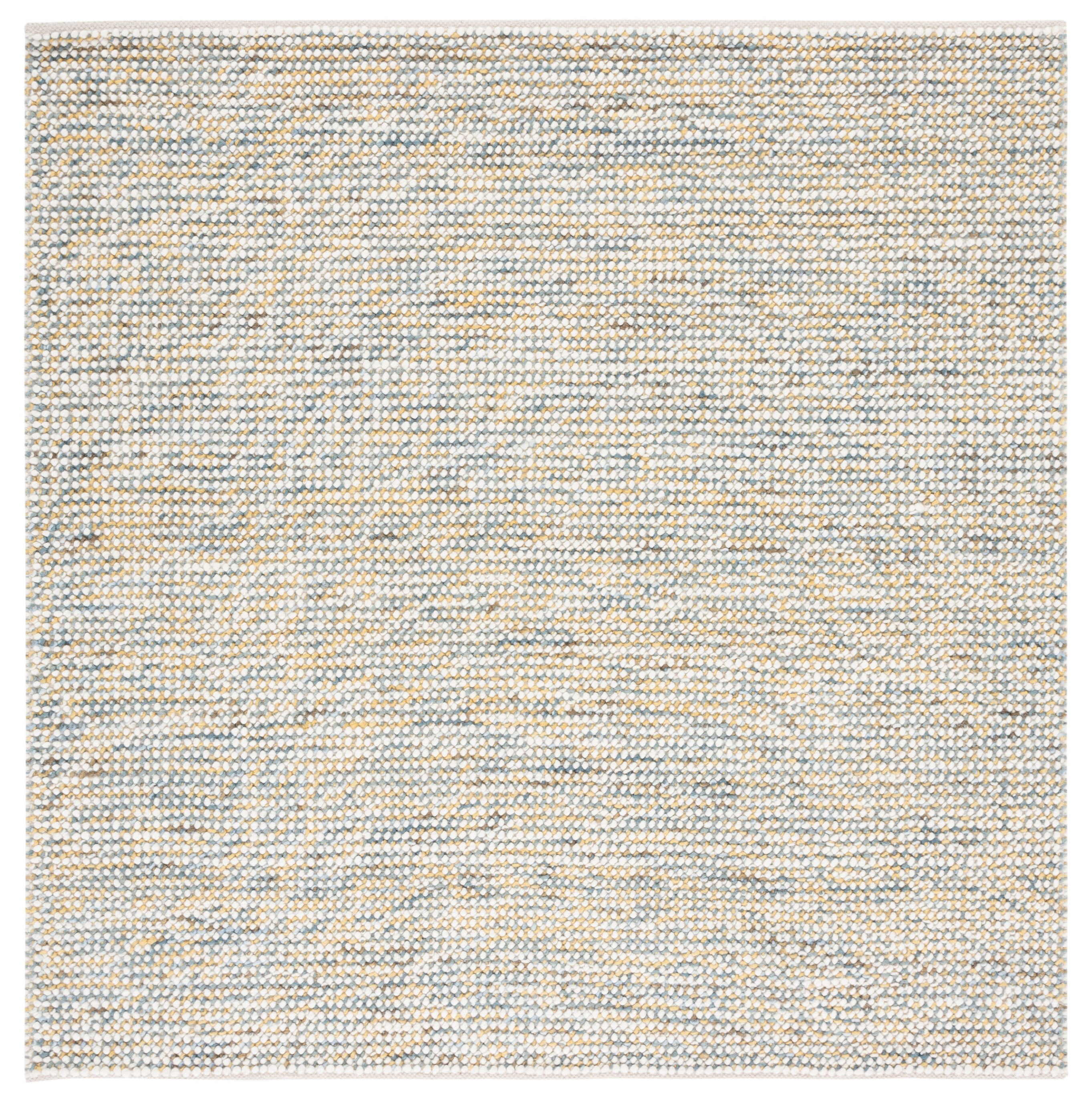 SAFAVIEH Vermont Windsor Solid Area Rug, Dark Gold/Blue, 6' x 6' Square