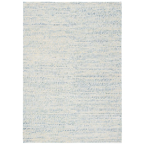 SAFAVIEH Vermont Windsor Solid Area Rug, Ivory/Blue, 6' x 9'