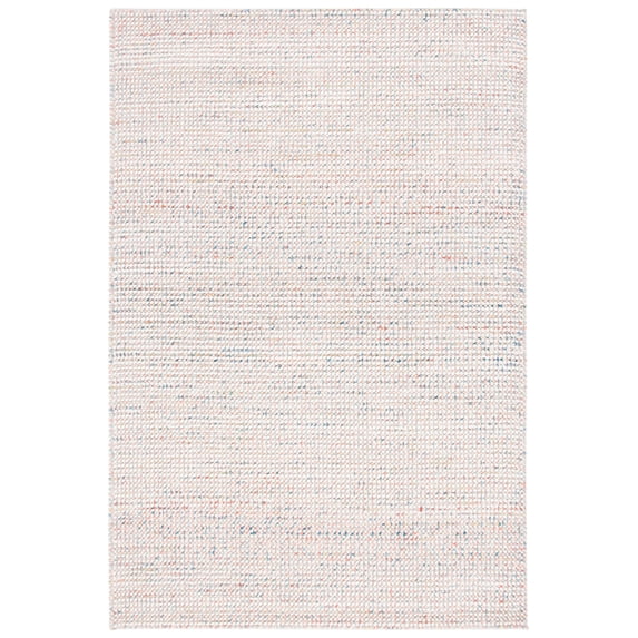 SAFAVIEH Vermont Windsor Solid Area Rug, Ivory/Pink, 4' x 6'