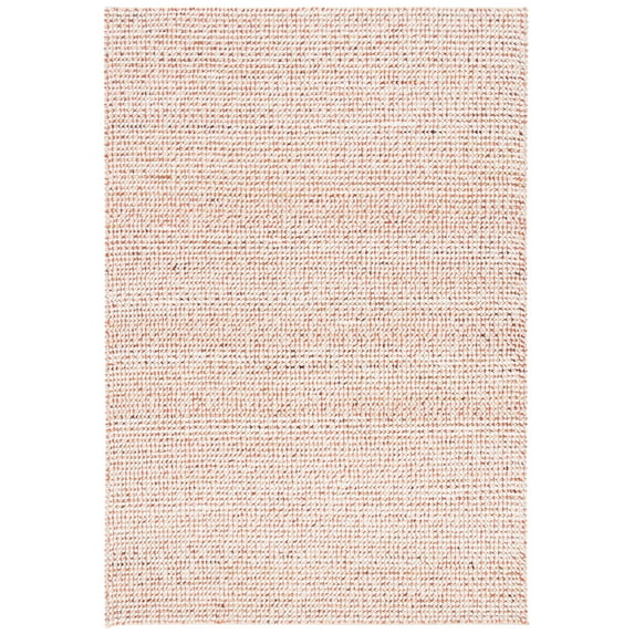 SAFAVIEH Vermont Windsor Solid Area Rug, Ivory/Rust, 4' x 6'