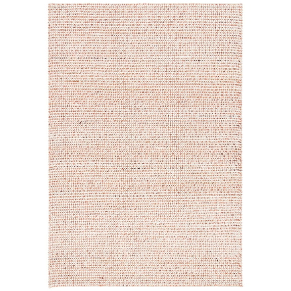 SAFAVIEH Vermont Windsor Solid Area Rug, Ivory/Rust, 6' x 9'
