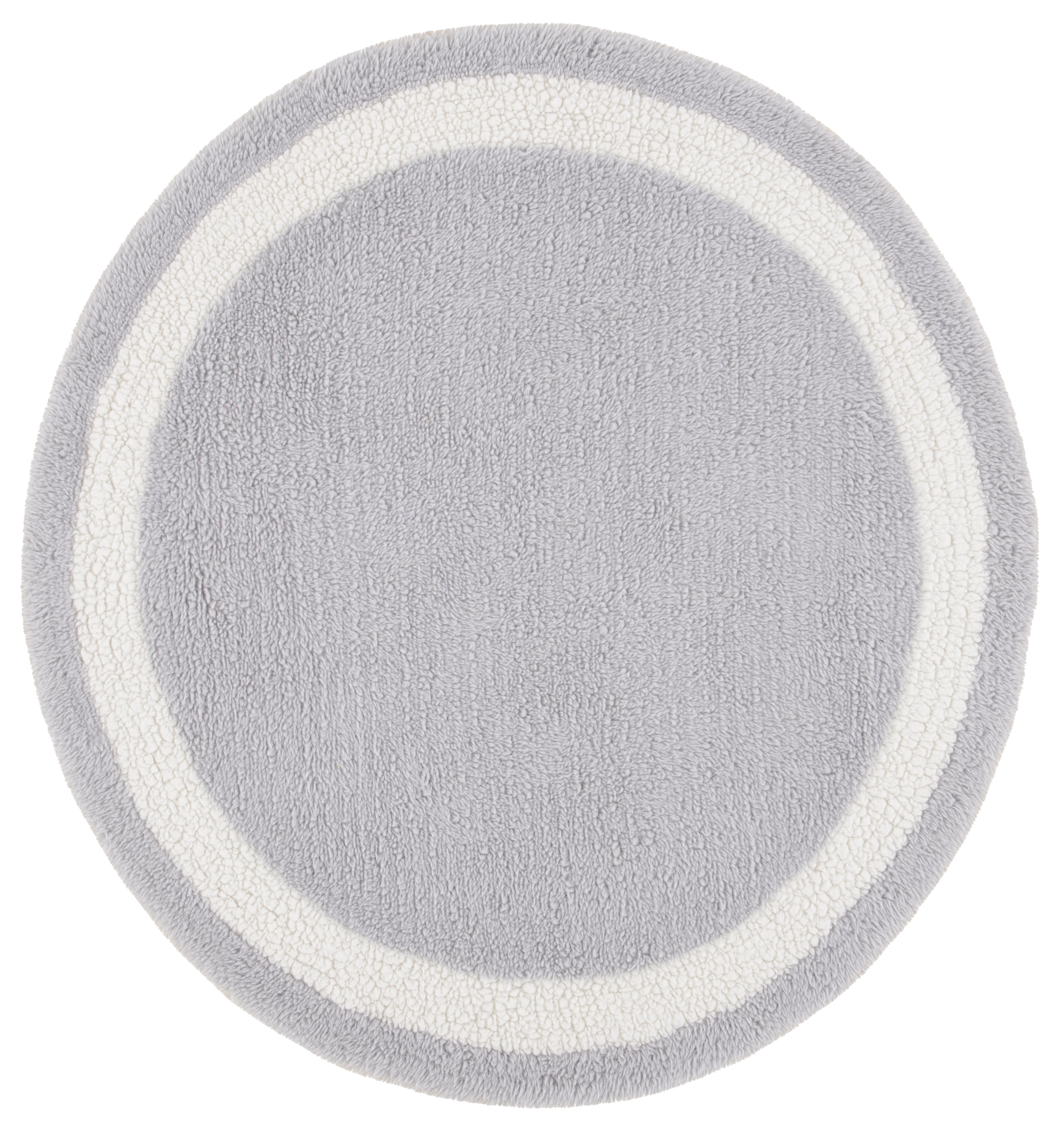 SAFAVIEH Vermont Winslow Modern Area Rug, Grey/Ivory, 5' x 5' Round