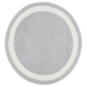 SAFAVIEH Vermont Winslow Modern Area Rug, Grey/Ivory, 5' x 5' Round