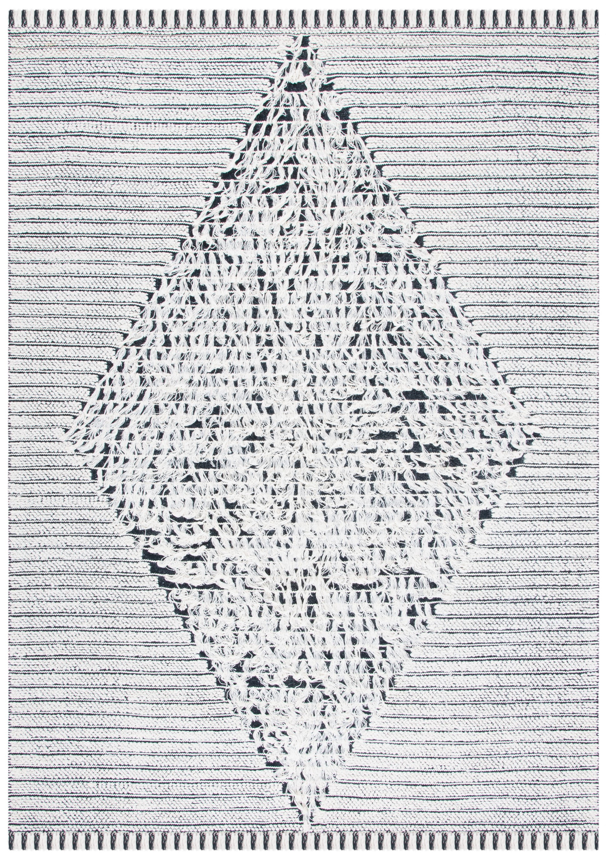 SAFAVIEH Vermont Winton Modern Area Rug, Ivory/Black, 8' x 10'