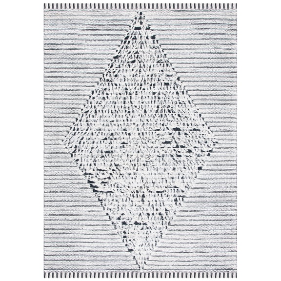 SAFAVIEH Vermont Winton Modern Area Rug, Ivory/Black, 8' x 10'