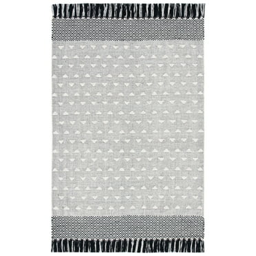 SAFAVIEH Vermont Wyatt Geometric Area Rug, Ivory/Black, 3' x 5'