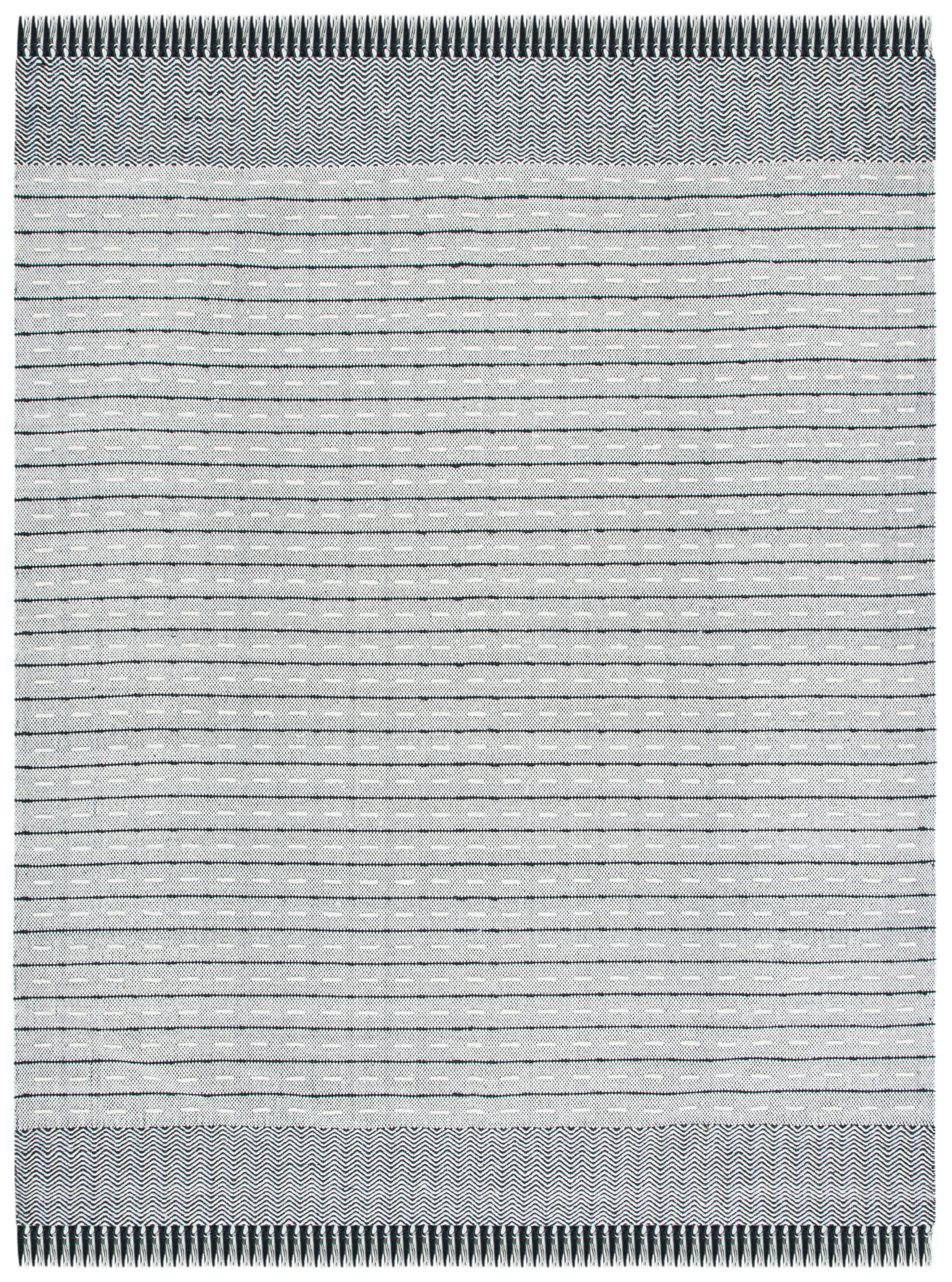 SAFAVIEH Vermont Wynonna Stripe Area Rug, Ivory/Black, 8' x 10'