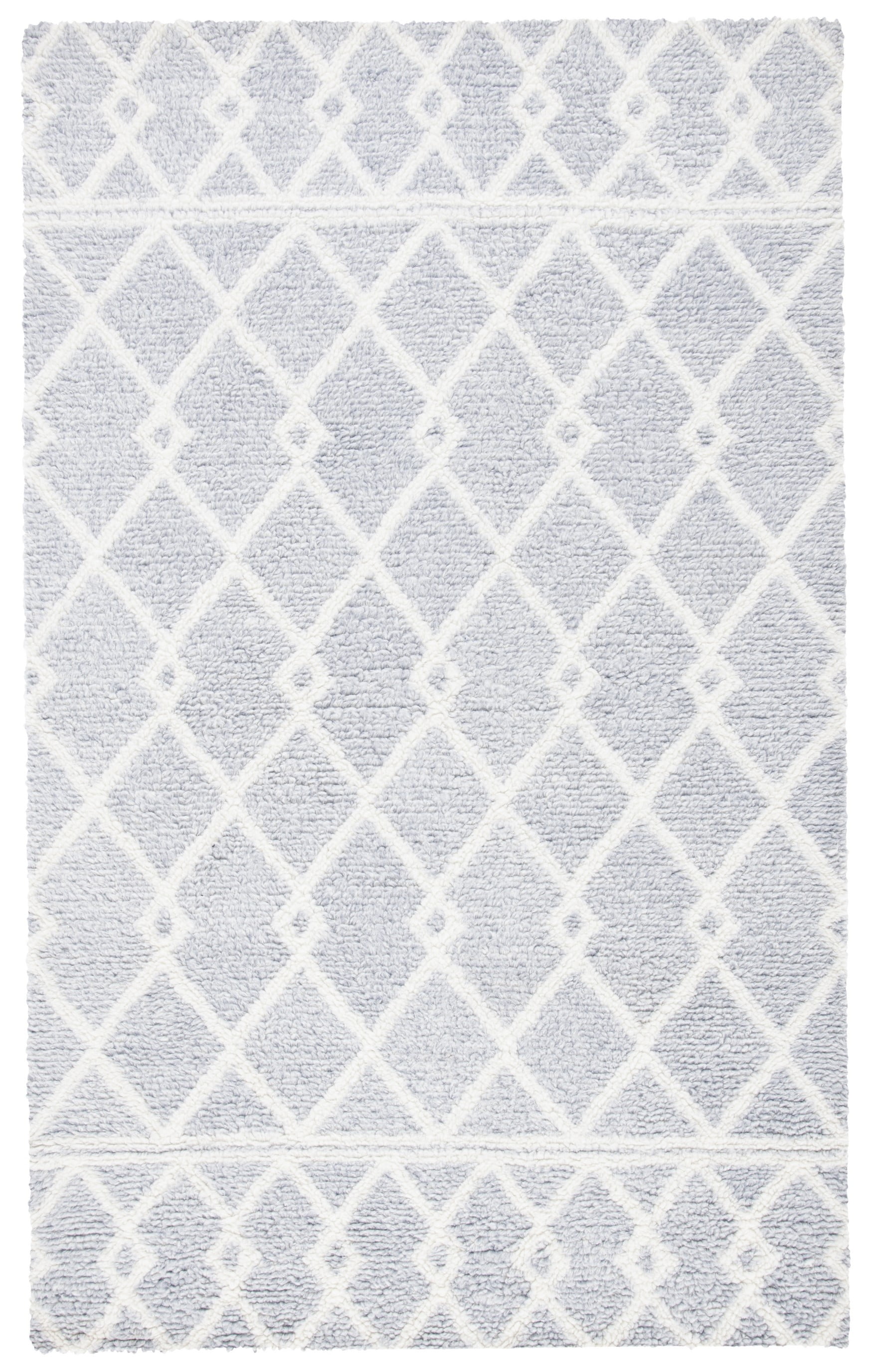 SAFAVIEH Vermont Yasim Ogee Area Rug, Grey/Ivory, 4' x 6' - Walmart.com