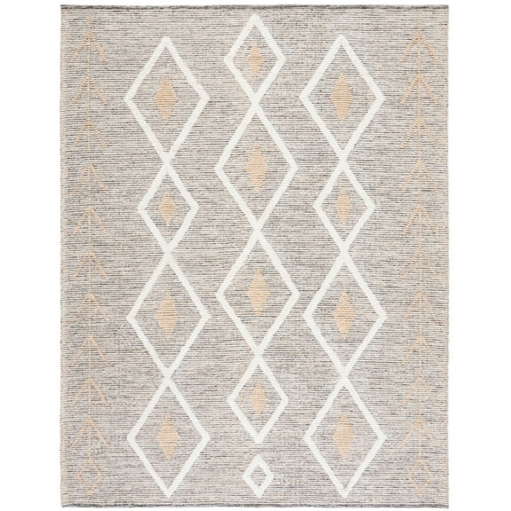 SAFAVIEH Vermont Yazmin Geometric Area Rug, Gold/Ivory, 6' x 6' Square