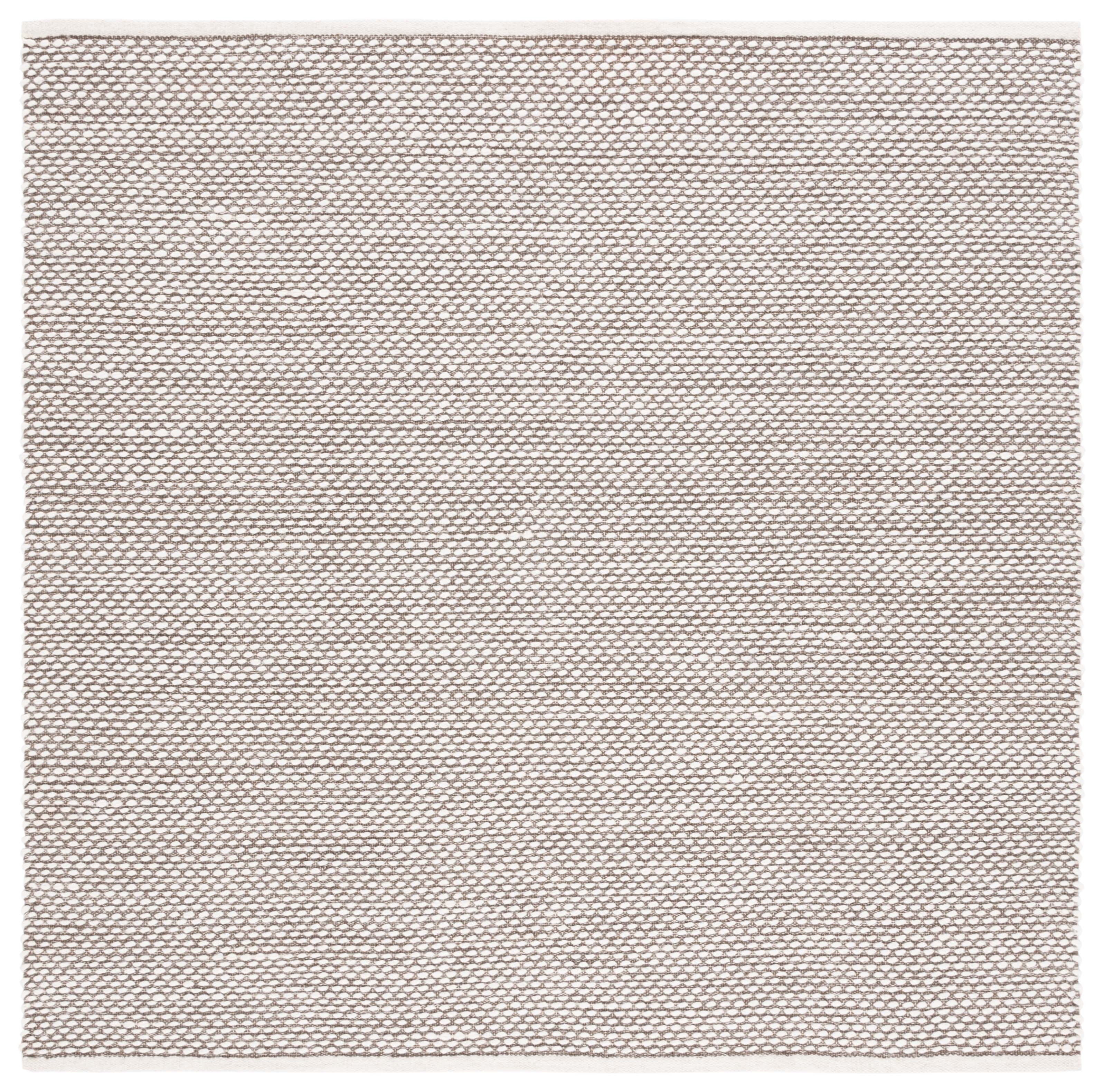 SAFAVIEH Vermont York Solid Area Rug, Brown, 6' x 6' Square