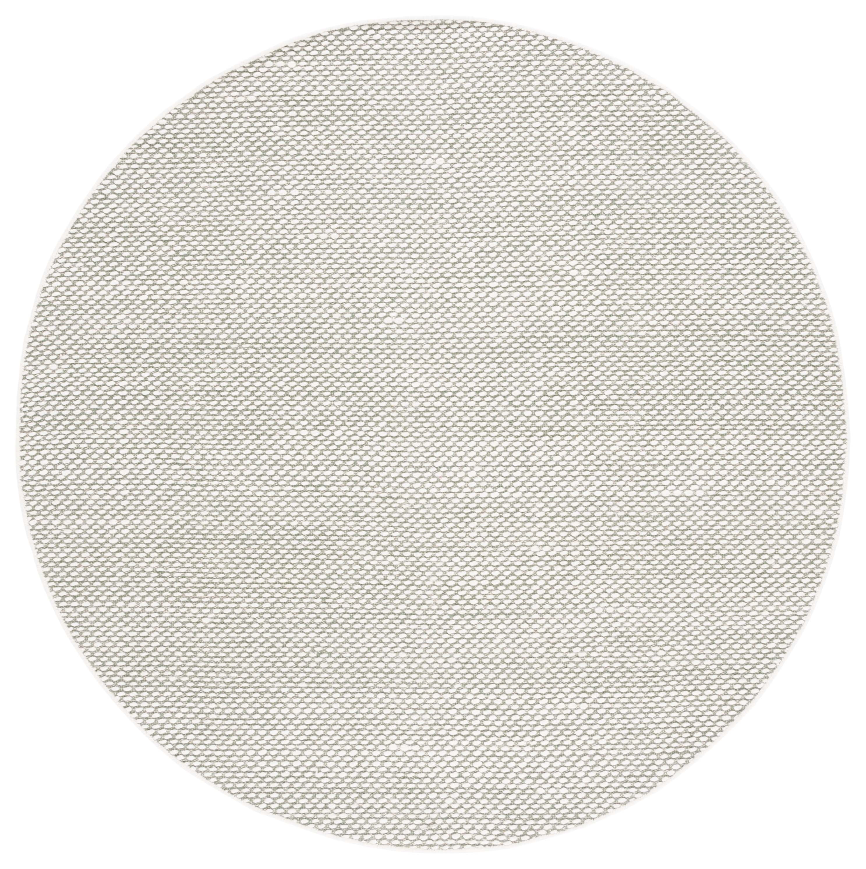 SAFAVIEH Vermont York Solid Area Rug, Green, 6' x 6' Round
