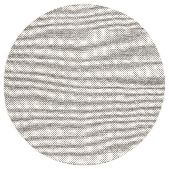 SAFAVIEH Vermont York Solid Area Rug, Grey, 6' x 6' Round