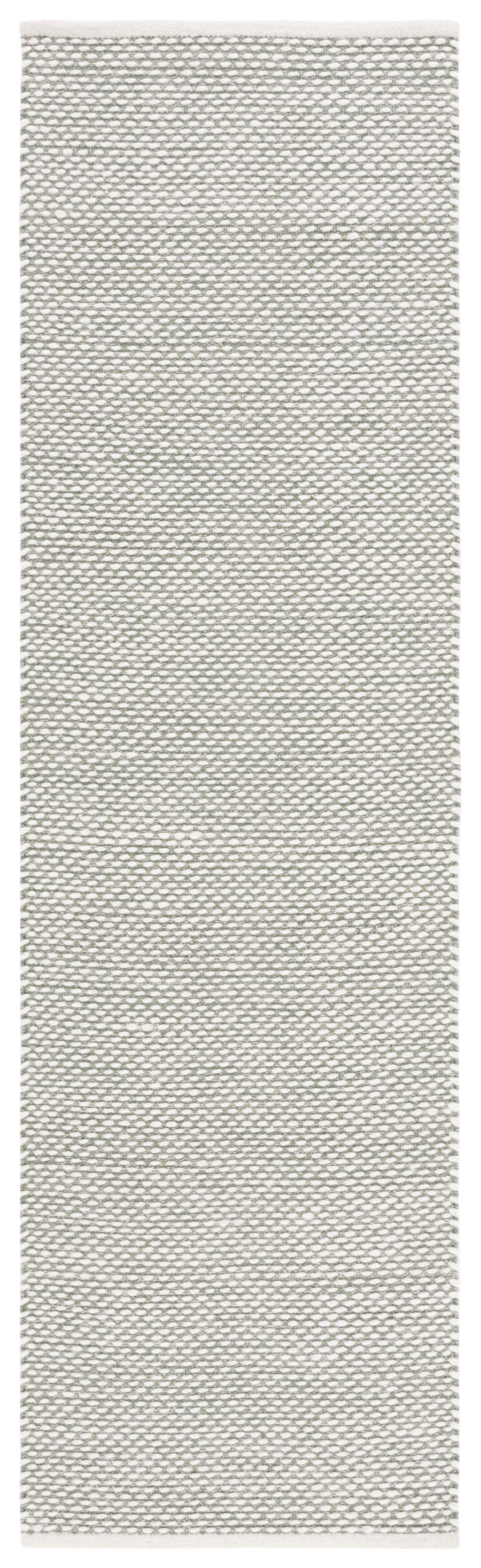 SAFAVIEH Vermont York Solid Runner Rug, Green, 2'3" x 8'
