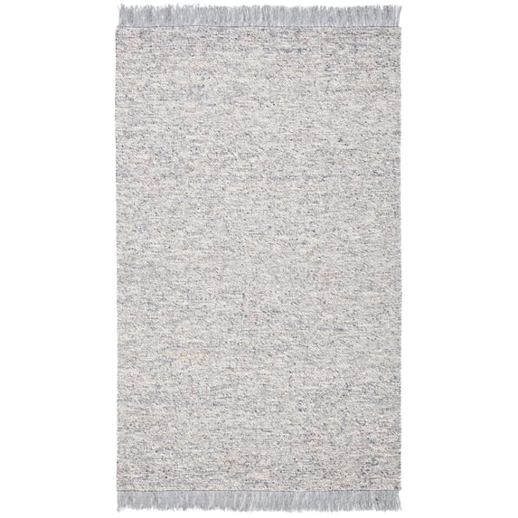 SAFAVIEH Vermont Yvette Solid Area Rug, Grey/Ivory, 4' x 6'