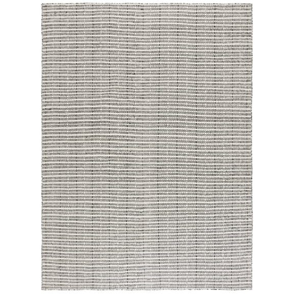 SAFAVIEH Vermont Zachary Striped Area Rug, Black/Ivory, 9' x 12'