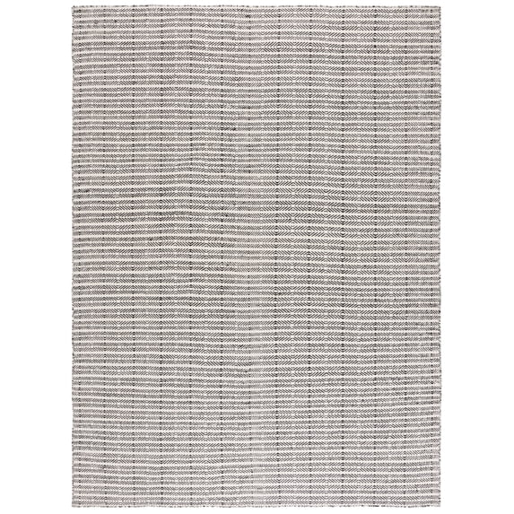 SAFAVIEH Vermont Zachary Striped Area Rug, Black/Ivory, 9' x 12'